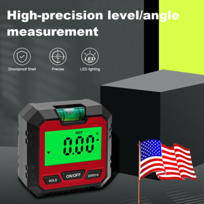 Magnetic Digital Level Box LCD Angle Finder Protractor Inclinometer Bevel GaugCq