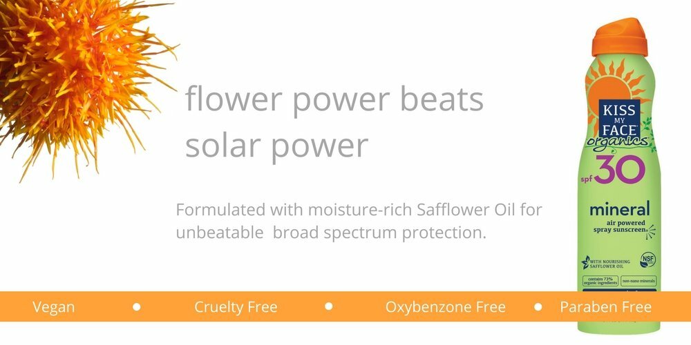 kiss my face organics mineral continuous spray sunscreen