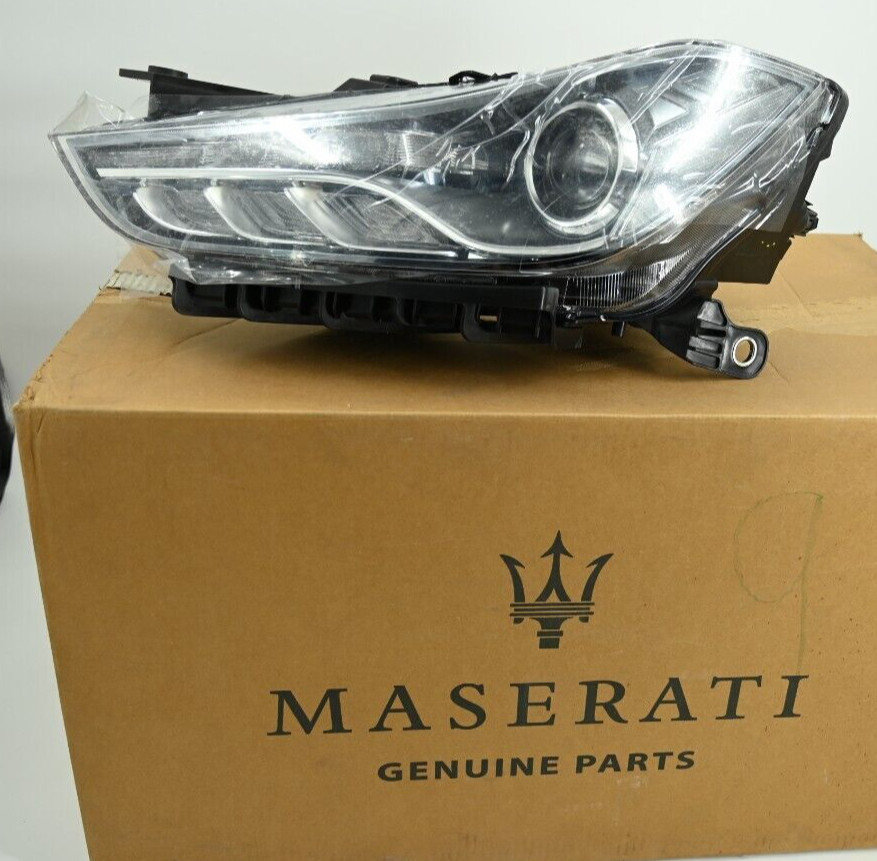Genuine OEM Maserati Ghibli Front Headlight P/N 670038240 NEW in Box