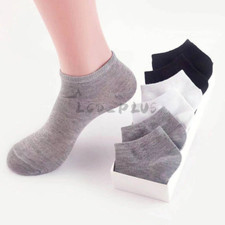 Lot 1-12 Pairs Mens Womens Ankle Socks Sport Cotton Crew Socks Low Cut Invisible