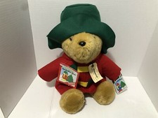 Vintage Holiday Paddington Bear Sears Kids Gift 16" Plush w Tags - Darkest Peru
