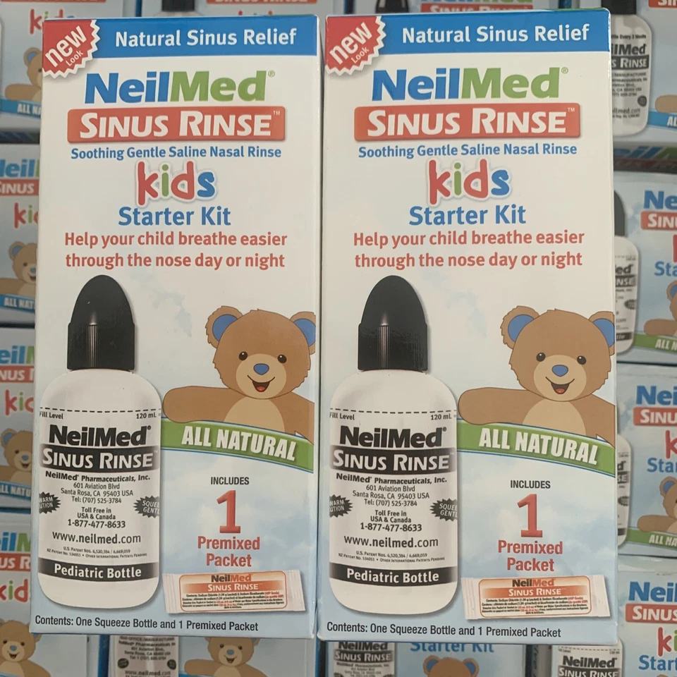 Enjuague sinusal Neilmed para niños (5) cinco botellas exprimibles 4 oz NUEVO caducidad 5/19 Foto 2 de 4