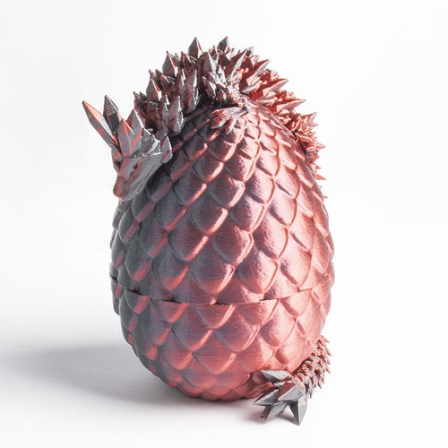 3D PriKHed Dragon in Egg Full Articulated Dragon Fidget Toys Home Office Present - Picture 6 of 18