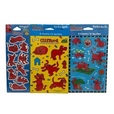 VTG Clifford The Big Red Dog Stickers 7 Sheets American Greetings Sealed NEW