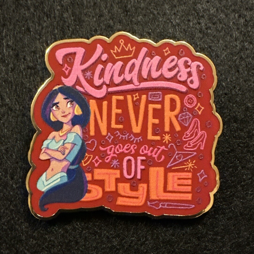 2022 Disney Lanyard Pin Princess Jasmine "Kindness Never Goes Out Of Style"