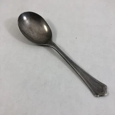 R Wallace & Sons Mfg Co Sterling Silver Demitasse Spoon 4.5" Condiment Spoon