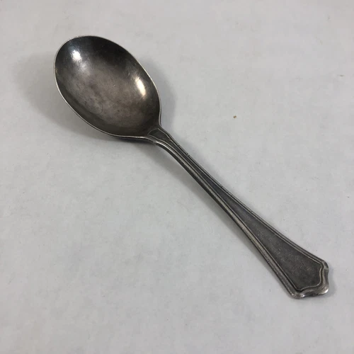 R Wallace & Sons Mfg Co Sterling Silver Demitasse Spoon 4.5" Condiment Spoon