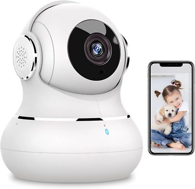 Little elf Überwachungskamera Innen, 2K Babyphone mit Kamera mit
