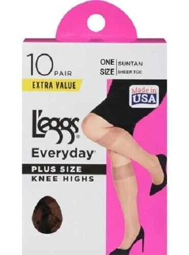 3-12 pares de calcetines pantalones para mujer L'eggs® talla 5-9 "HECHOS EN EE. UU." Foto 2 de 4