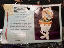 LeeWards Little Boy Blue Vintage Sequin Bead Christmas Ornament Kit RARE