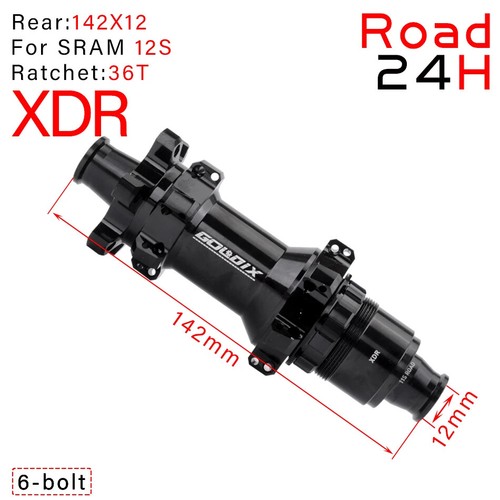 HG XDR 24 Holes Road Bike Hub Ratchet 36/60T TA/QR 100*9/12mm 135*10mm 142*12mm - Picture 38 of 41