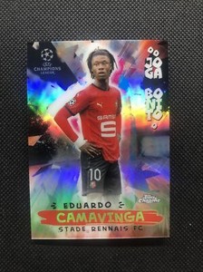 EDUARDO CAMAVINGA 2020-21 Topps Chrome UCL Joga Bonito #JB-4. Real Madrid Rookie