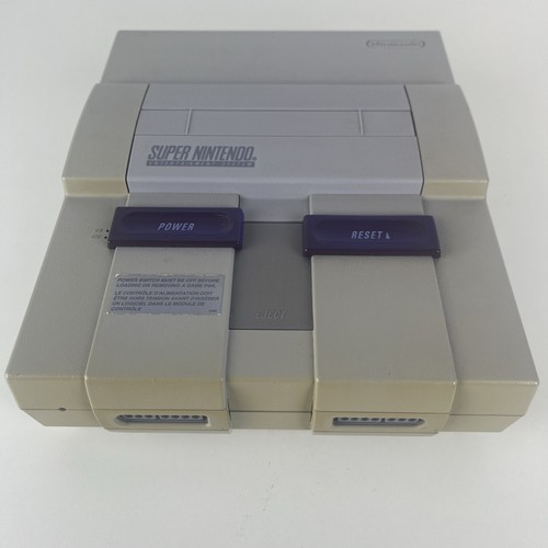 Super Nintendo SNES Console Bundle: 2 Controllers 2 Games Incl Super Mario World - Picture 2 of 15