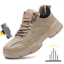 Safety Boots Waterproof Steel Toe Work Shoes for Men Durable Protective Footwear