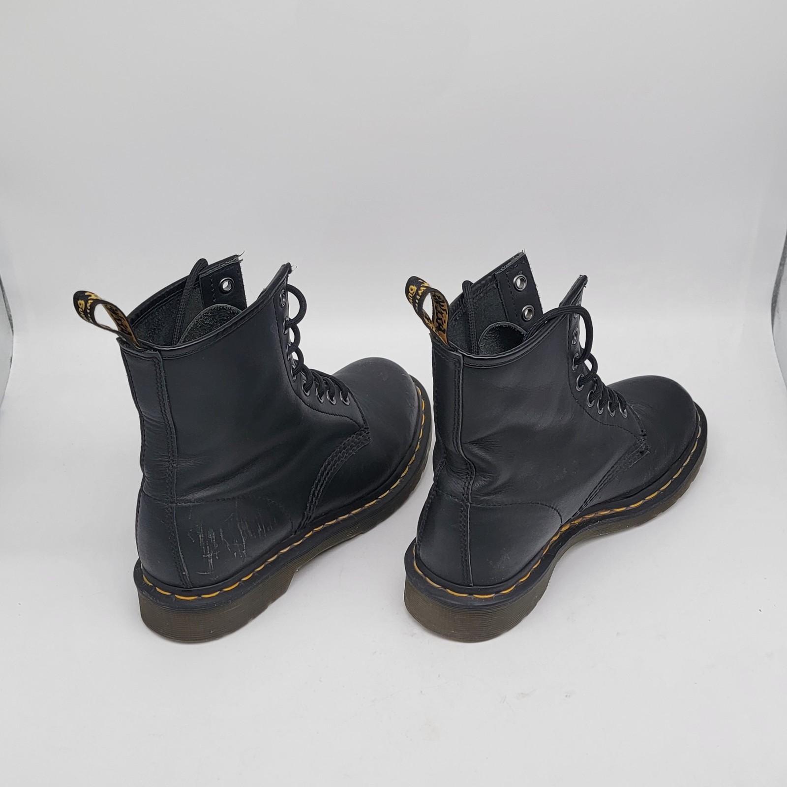Black Doc Martens Air Wair The Original, US 7, 1460 Lace Up Combat Style Boots thumbnail 4