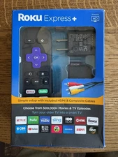 Roku Express 3910X - CRT Streaming with Composite Output w/ Remote and Power
