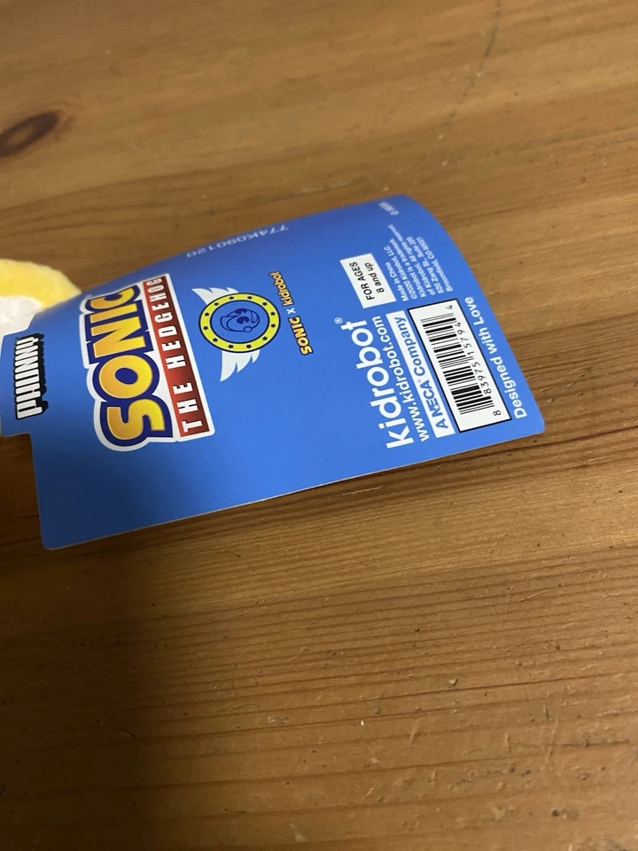 NECA Sonic the Hedgehog Tails KidRobot Phunny 8" Plush New - Image 4 of 4