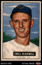 1951 Bowman #24 Ewell Blackwell Reds 4.5 - VG/EX+
