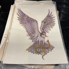 Vintage Holoubek Sof-T Iron On Transfers Bird With Snake