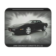 Legendary 1990 Chevrolet Corvette ZR1 Mousepad - Iconic Black Sports Car Desk