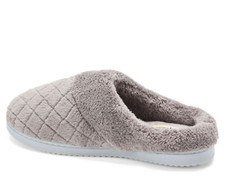 Dearfoams Memory Foam Machine Washable Knit Slip-On Slippers Oatmeal 9-10