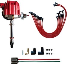 Distributor with red cap and wiring harness kit