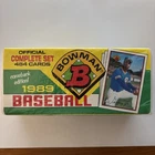 1989 Bowman Baseball Factory Sealed Complete 484 Card Set Ken Griffey Jr RC