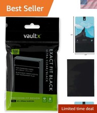 Black Exact Fit Inner Sleeves 100 Pack Perfect for Trading Card Protection