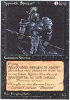 MTG Hypnotic Specter, Fourth Edition, Damaged, English