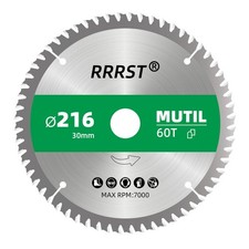 Kreiss&auml;geblatt 216mm 60 Z&auml;hne Multi Material Aluminium Holz Kupfer