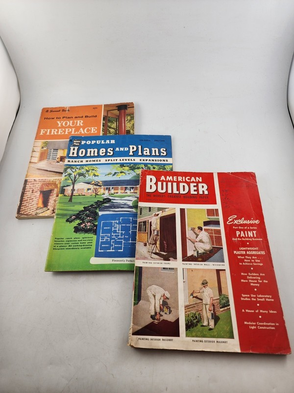 Mid Century Home Planning Lot American Builder Homes and Plans Build Fireplaces