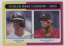 2024 Topps Heritage League Leaders Esteury Ruiz Ronald Acuna Jr Acuña #309 1q2k