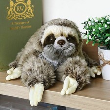 Plush Sloth Cuddly Stuffed Toy Teddy Three Toed Soft Lying Critters Animal 30CM