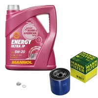 MANN-FILTER Inspektionspakete Mannol 5L Energy 5W-20 FüR Hyundai I30 1.4 1.6