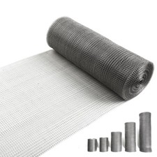 12" X 50 ft 304 Stainless Steel Mesh, Wire Mesh for Plants, Hole Fill argent