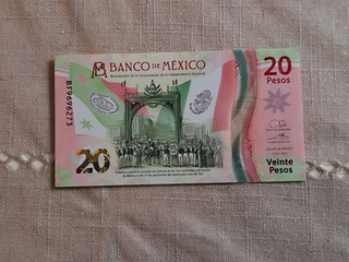 Mexico 20 pesos voir etat