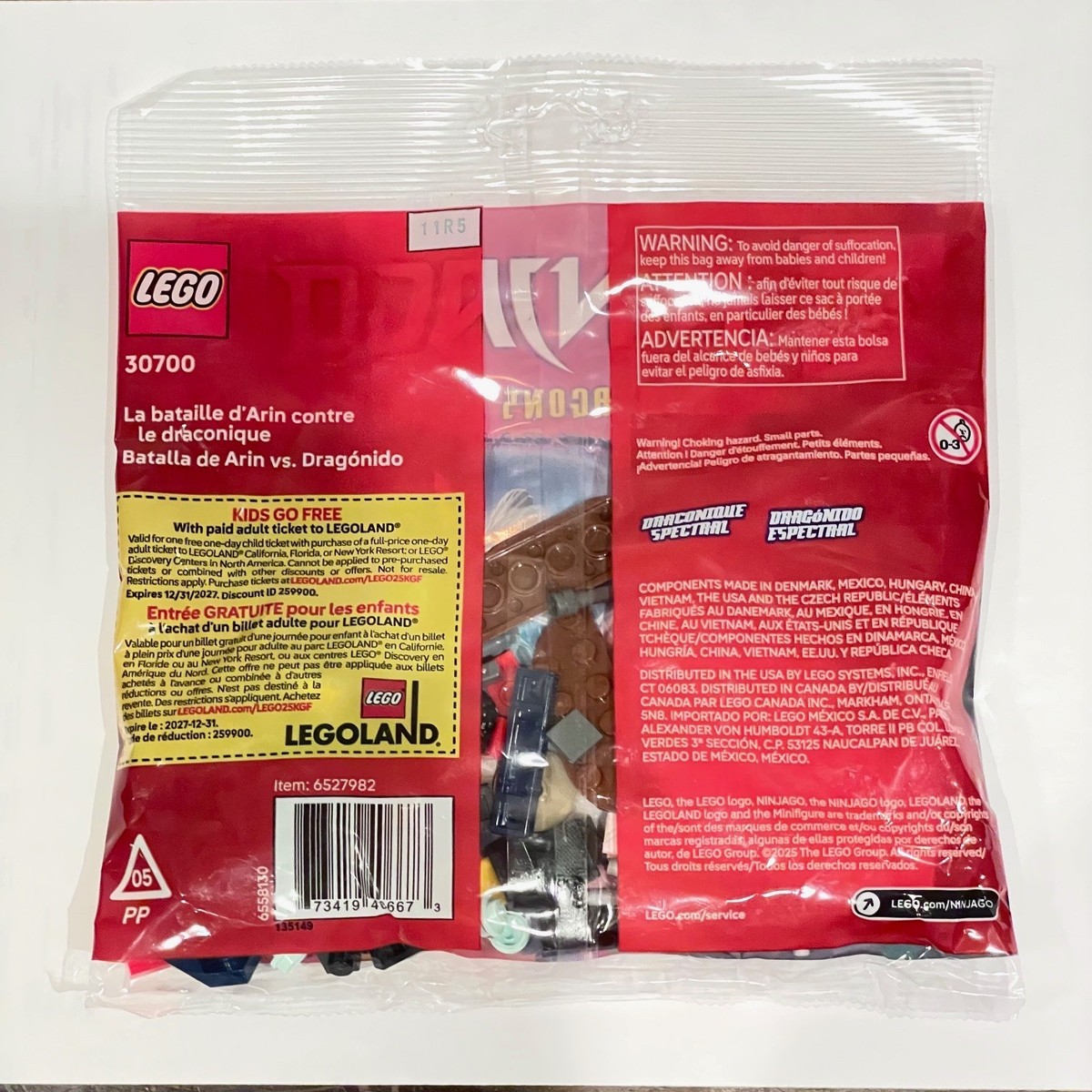 LEGO 30700 Ninjago Arin vs. Dragonian Battle PolyBag New in Hand