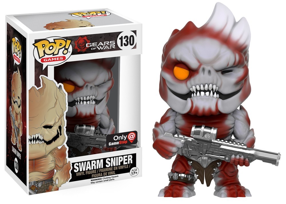 Sale Funko Pop! Games Gears Of War Swarm Drone Sniper #130 Gamestop Exclusive