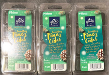 3 Pack Glade Wax Melts Air Freshener Twinkling Pine Cedar Pine Tree 8 Count Ea