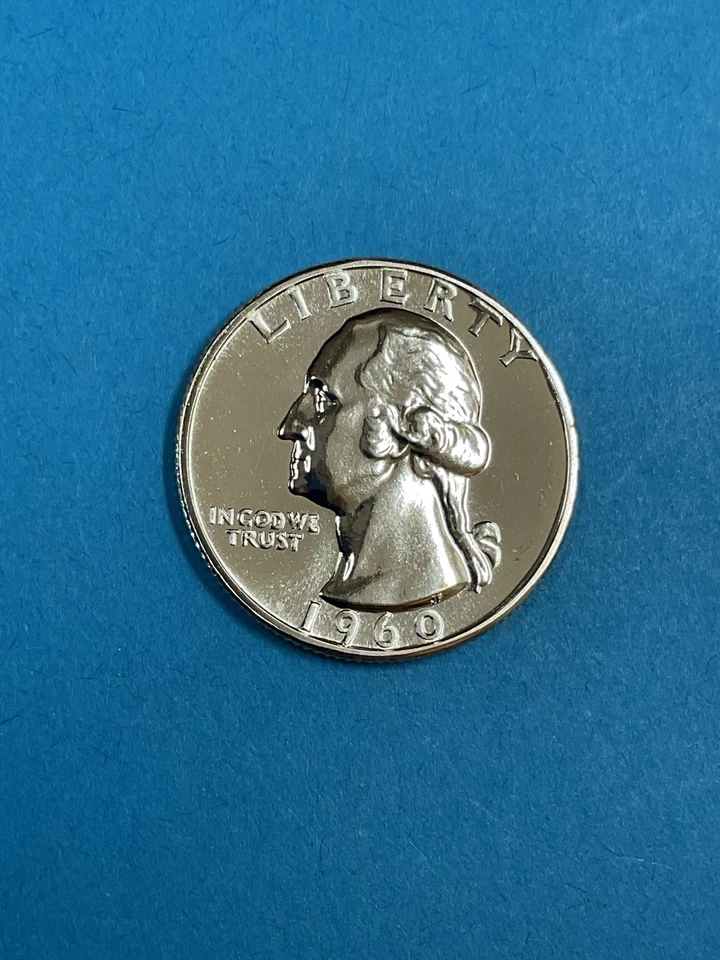 3-Coins 25c SILVER Washington Quarters Proof 1960/1962/1964 - Image 2 of 4