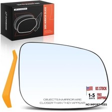 Heated Mirror Glass Replacement with Backing Plate Right Passenger Side