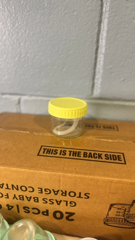 Paquete de 20 recipientes de vidrio para almacenamiento de alimentos para bebés de 4 oz con tapas: congelador, microondas y Foto 4 de 4