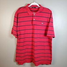Vintage Polo Ralph Lauren Made In Usa Red Striped Polo XL 90’s Y2K Marks