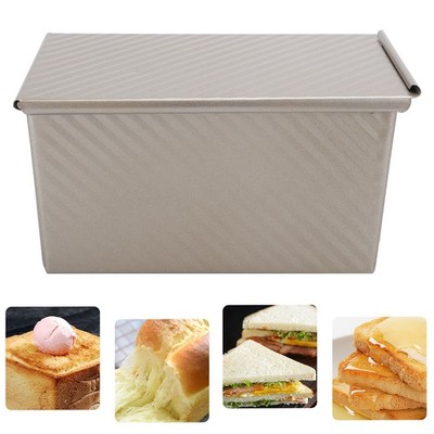 Golden Bread Mold With Lid Non Stick Baking Bakeware Kitchen Supplies BAK