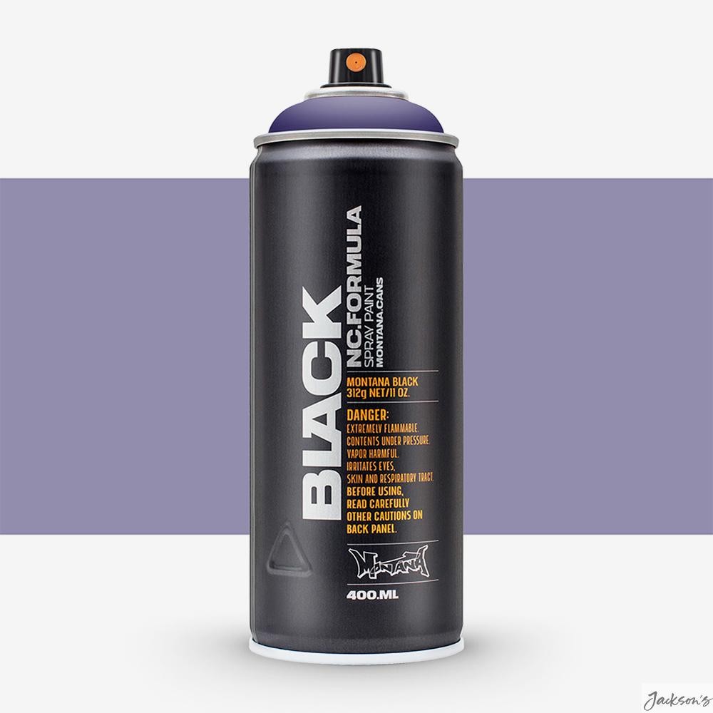 Montana Black Spray Paint Nitro Lacquer 400ml Power Violet Aerosol Art﻿
