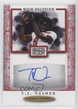 2021 Sage Premier Draft Red TJ Vasher #A171 Auto 2b2