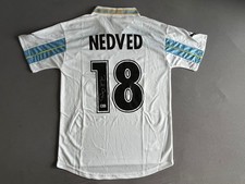 Pavel Nedved Firmato Autografato Lazio ROM Beckett Authenticated Maglia