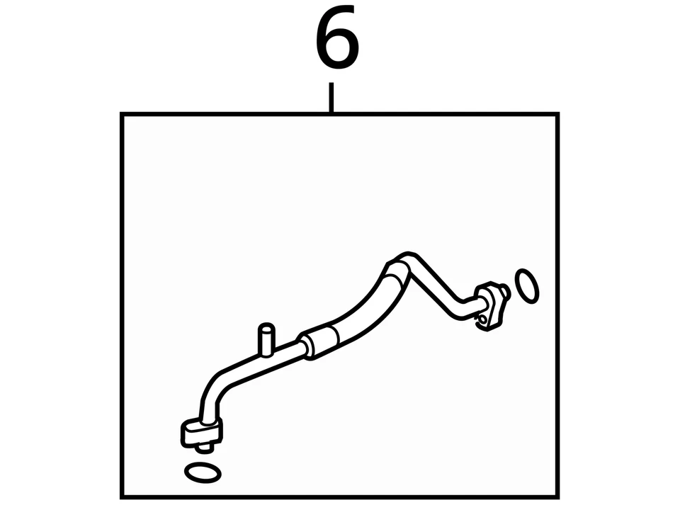 Manguera de torrente Suzuki Pontiac XL-7 2007-2009 ASM A/C EVPR TXV 15143824 - NUEVO OEM Foto 3 de 3