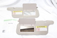 96-00 Honda Civic Sunvisors W Sun Visor Clips Gray Cloth Twin Mirrors Clean 96-00 Honda Civic Sunvisors W Sun Visor Clips Gray Cloth Twin Mirrors Clean