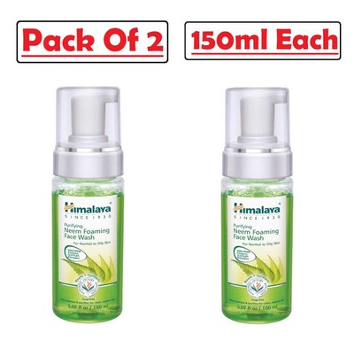 Himalaya Purifying Neem Foaming Face Wash Pack Of 2 x 150ml Each Free Ship 2028